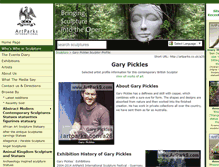 Tablet Screenshot of gary-pickles.artparks.co.uk