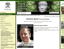 Tablet Screenshot of graeme-quinn.artparks.co.uk