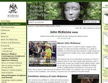 Tablet Screenshot of john-mckenna.artparks.co.uk