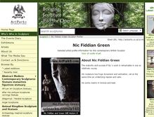 Tablet Screenshot of nic-fiddian-green.artparks.co.uk