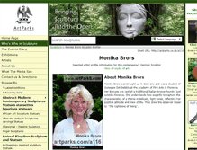 Tablet Screenshot of monika-brors.artparks.co.uk