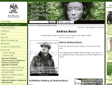 Tablet Screenshot of andrea-bucci.artparks.co.uk