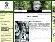 Tablet Screenshot of david-cemmick.artparks.co.uk
