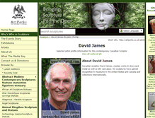 Tablet Screenshot of david-james.artparks.co.uk