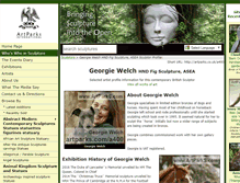 Tablet Screenshot of georgie-welch.artparks.co.uk