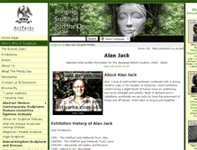 Tablet Screenshot of alan-jack.artparks.co.uk