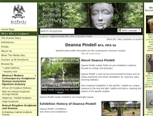 Tablet Screenshot of deanna-pindell.artparks.co.uk