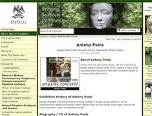 Tablet Screenshot of antony-poels.artparks.co.uk