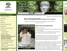 Tablet Screenshot of anne-kampschulte.artparks.co.uk