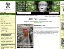 Tablet Screenshot of colin-figue.artparks.co.uk