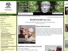 Tablet Screenshot of david-cornell.artparks.co.uk