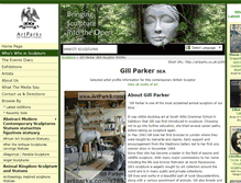 Tablet Screenshot of gill-parker.artparks.co.uk