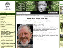 Tablet Screenshot of john-mills.artparks.co.uk