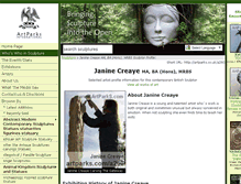 Tablet Screenshot of janine-creaye.artparks.co.uk