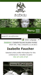 Mobile Screenshot of isabelle-faucher.artparks.co.uk