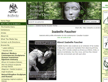 Tablet Screenshot of isabelle-faucher.artparks.co.uk