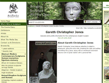 Tablet Screenshot of gareth-christopher-jones.artparks.co.uk